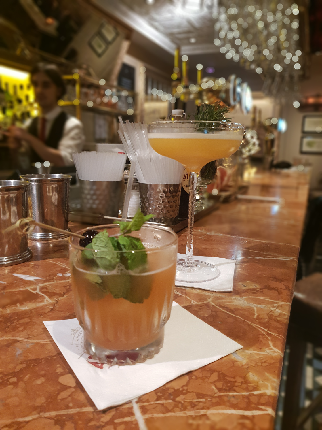 The cocktails; “Meet the Maker’s” & the “Tait Daiquiri”,