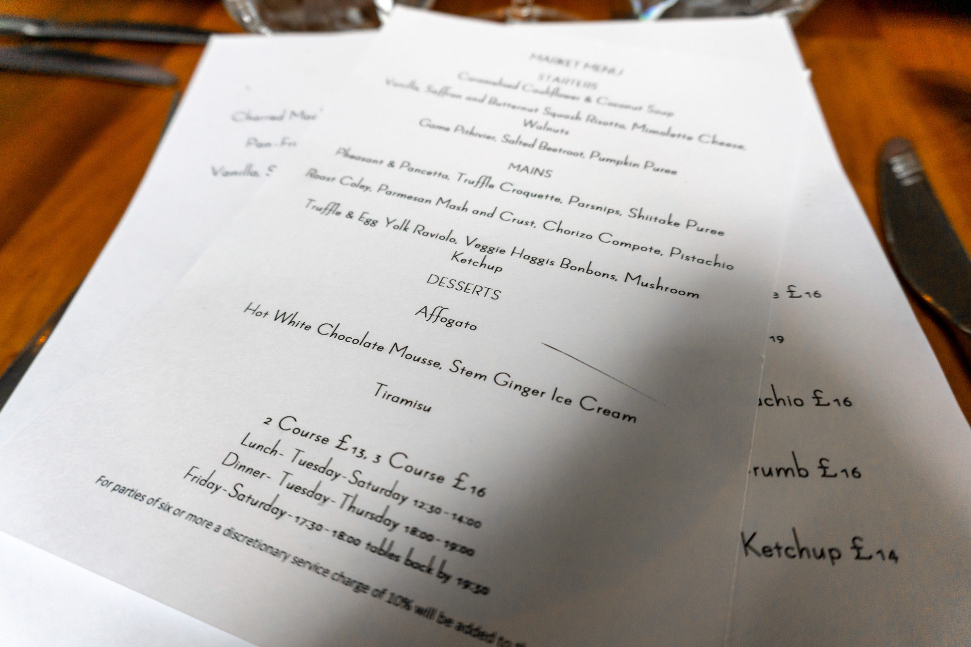 The Market Menu