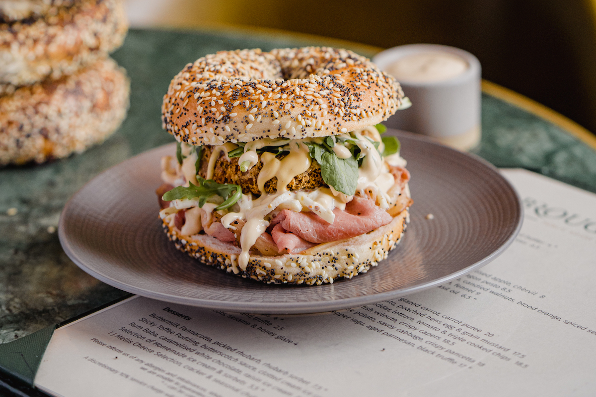 The Broughton launches Sunday roast in a bagel with Bross Bagels Dish