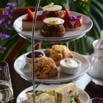 Afternoon tea set up